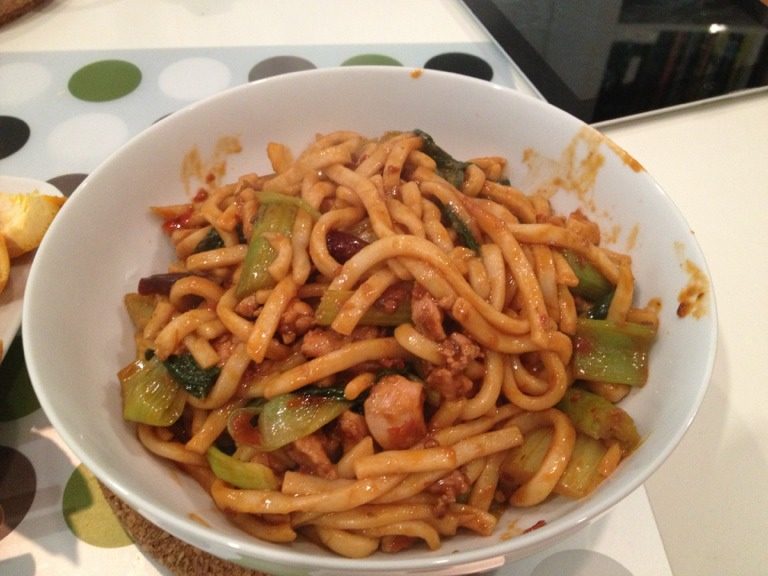 鸡肉炒乌东