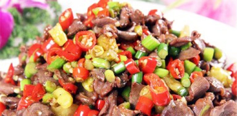 酸辣鸡胗