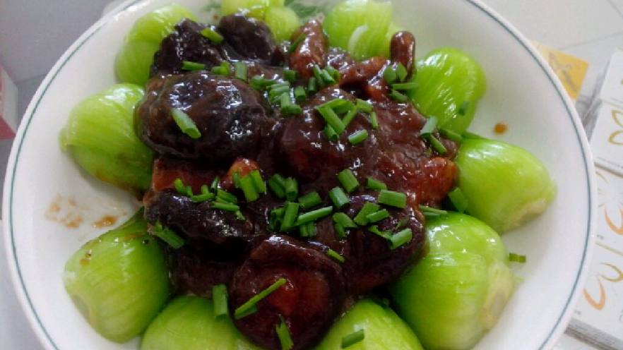 香菇扒菜心
