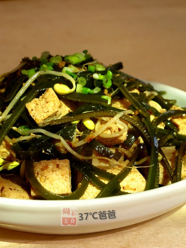 凉拌冻豆腐海带丝