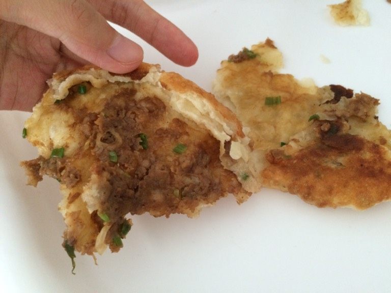 猪肉馅饼,外脆内软好吃的很