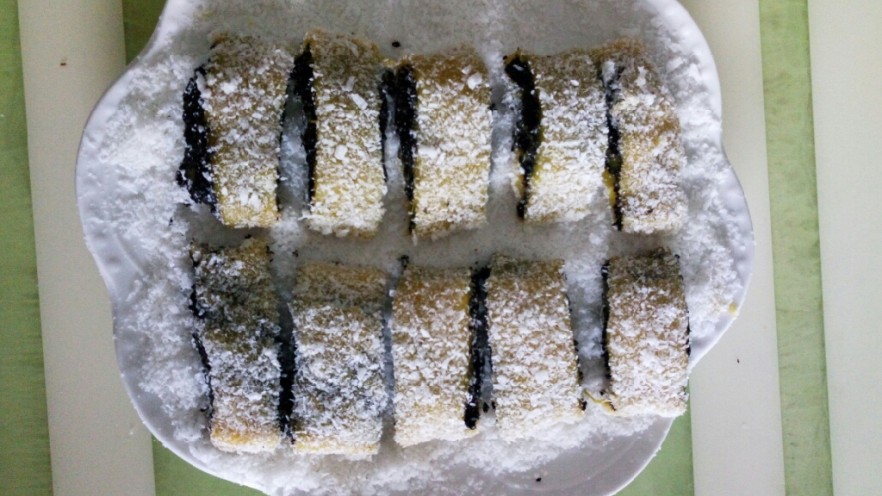 椰蓉芝麻南瓜卷