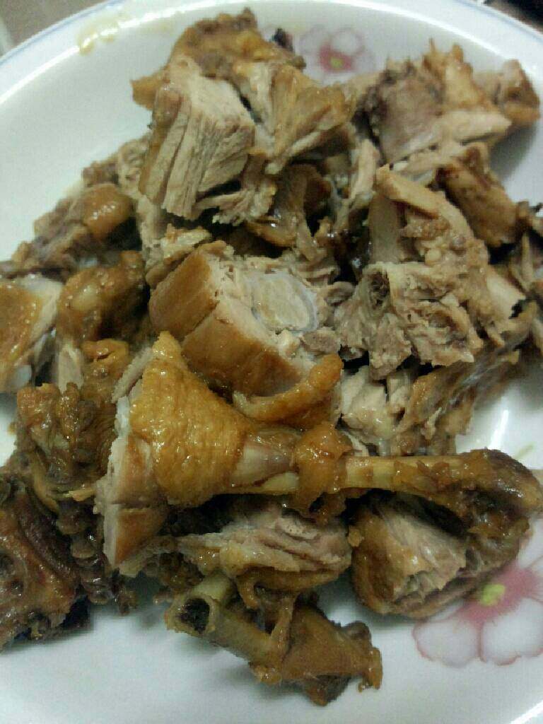 咸酸梅鸭,切块