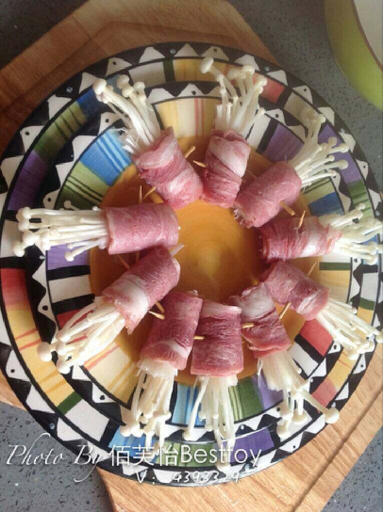 培根金针菇卷(平底锅版)