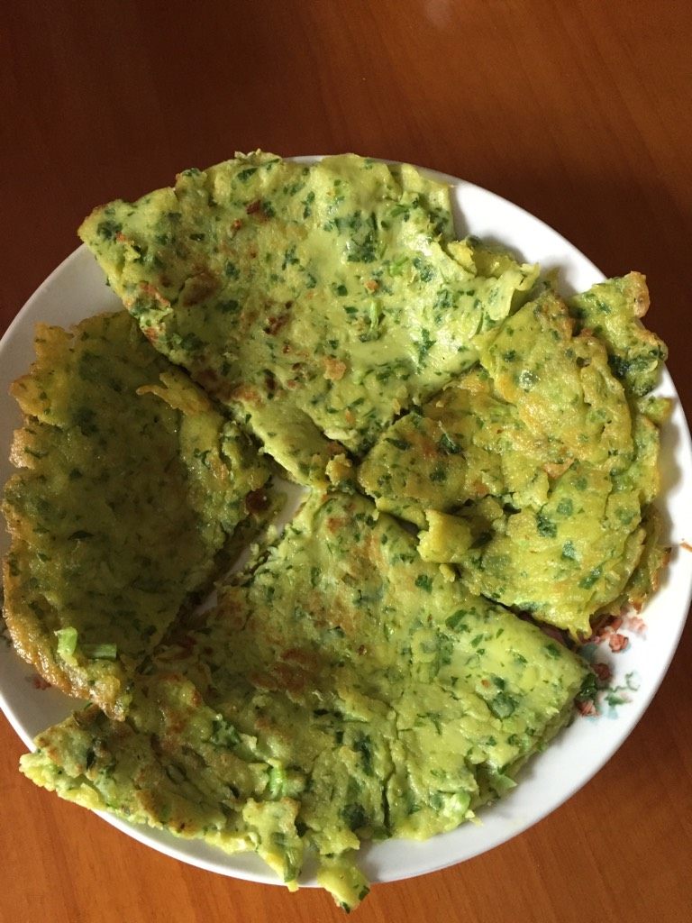 青菜鸡蛋饼