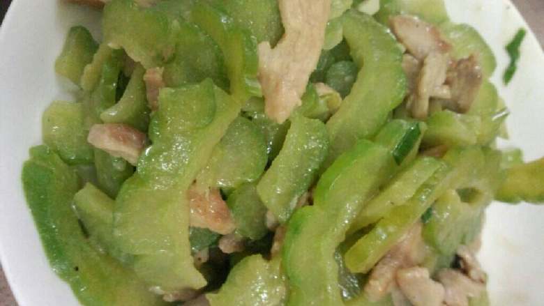 苦瓜炒肉丝