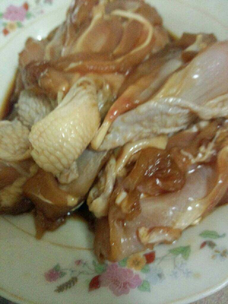 鸡腿丁,搅拌均匀