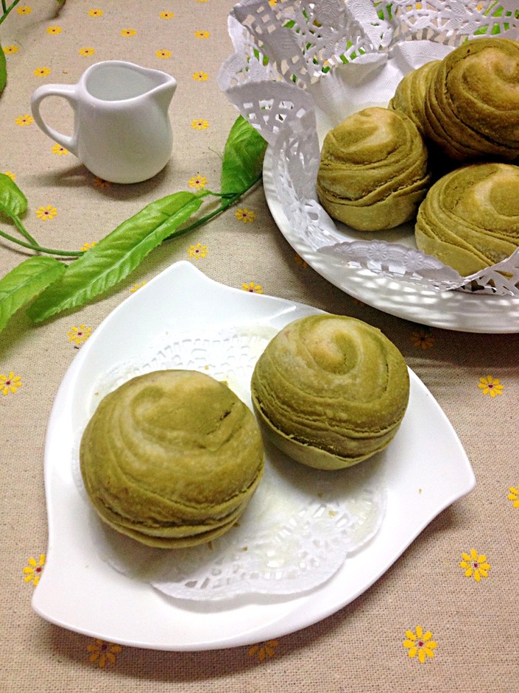 紫薯蛋黄抹茶酥