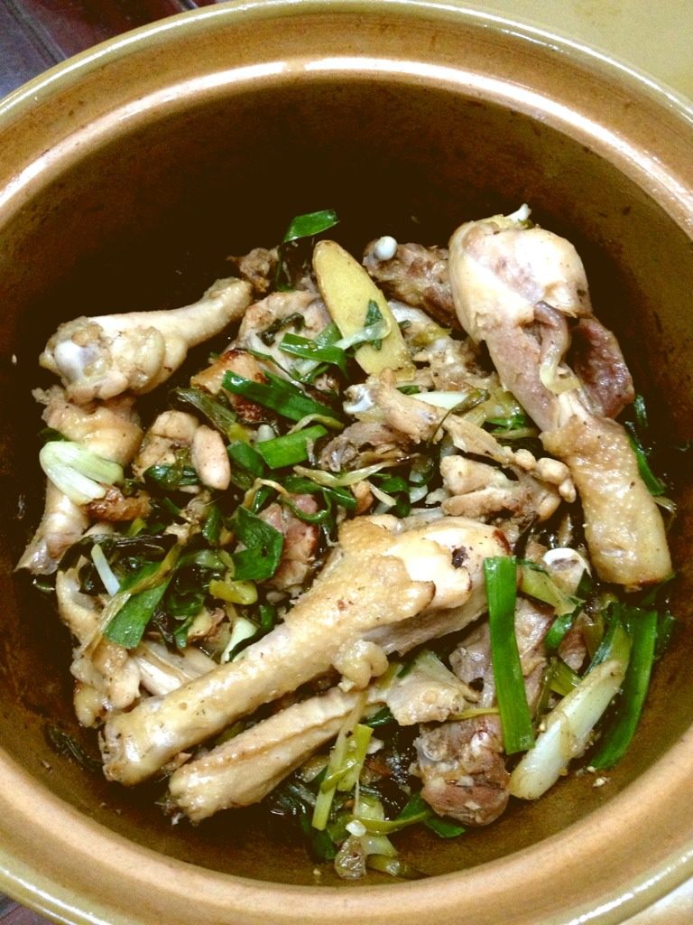 姜葱焗鸡