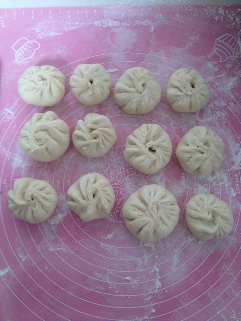干豆腐猪肉大包,第二次做包子，包不好，大小不一，褶子也捏不好，别笑话我啊
