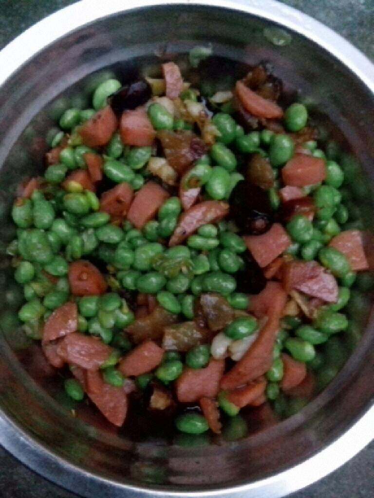 小炒黄豆泡面香肠