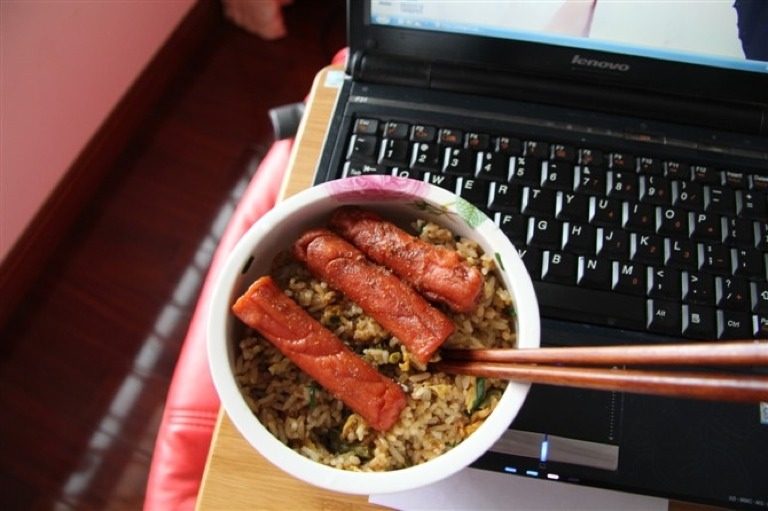 火腿老干妈炒饭
