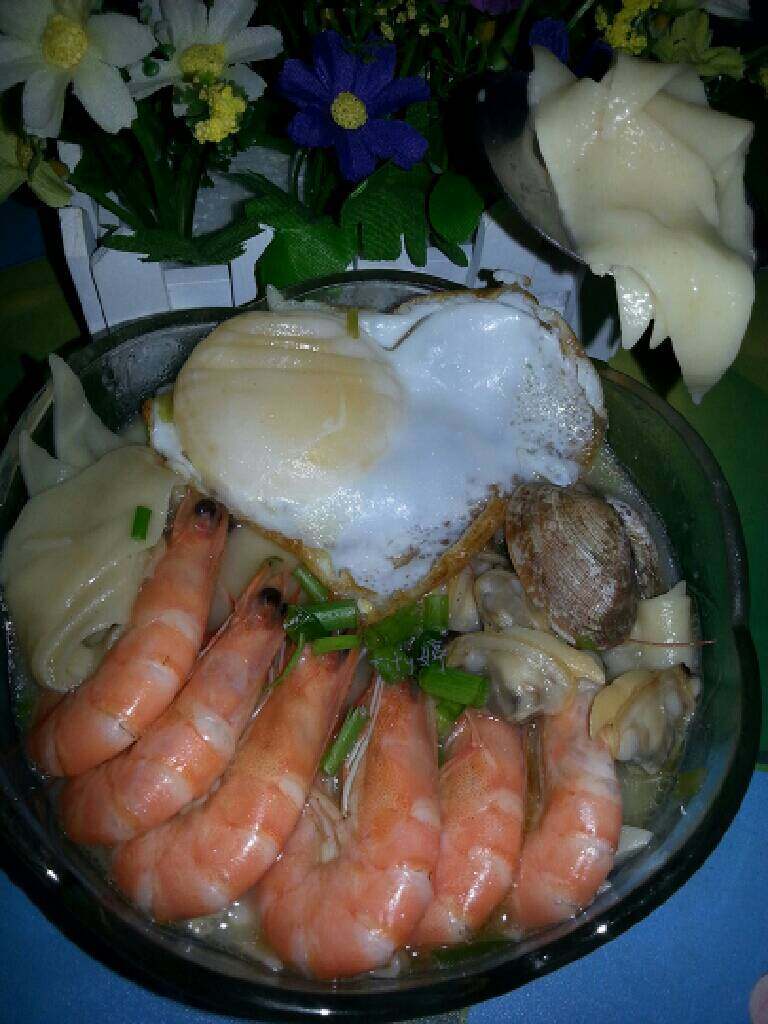 海鲜玉米面片
