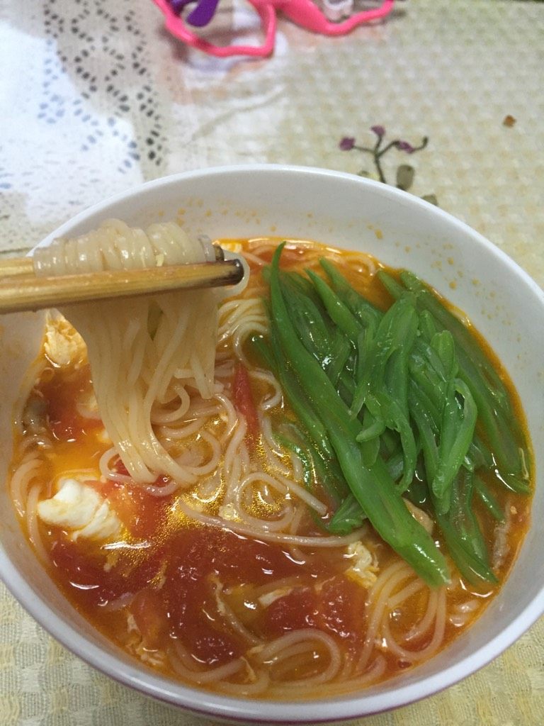 金沙河-西红柿肉丝鸡蛋面