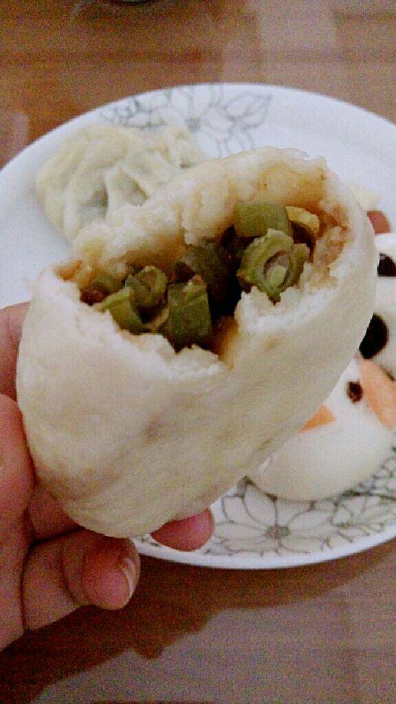 豆角猪肉包