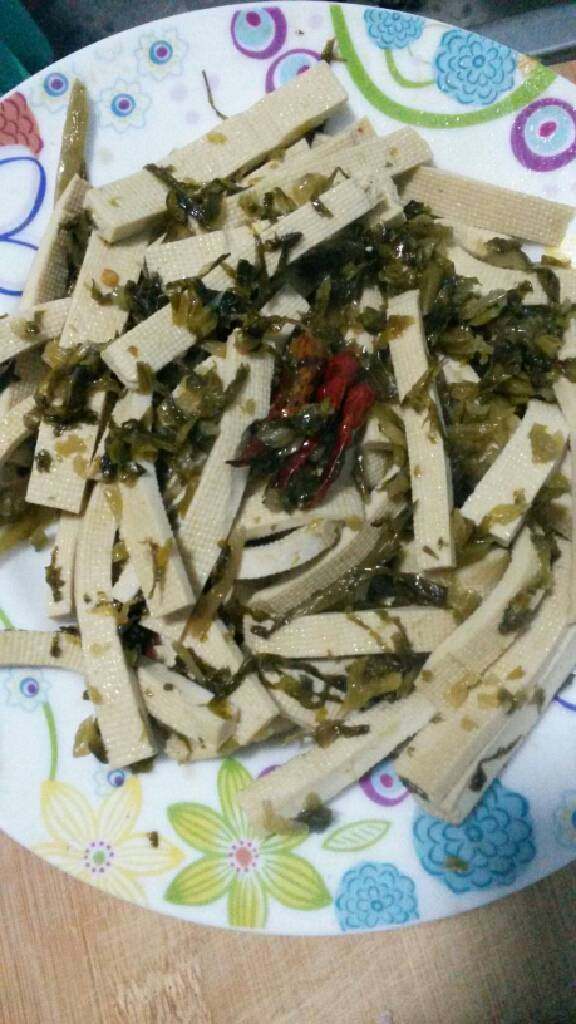 雪菜炒香干
