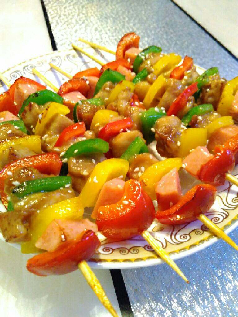 缤纷鸡肉串