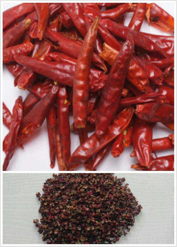 猪耳朵拌瓜丝,竖椒和<a style='color:red;display:inline-block;' href='/shicai/ 700'>花椒</a>分别炸油。
