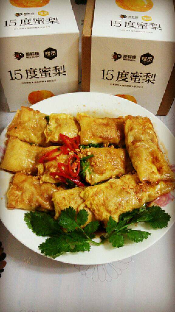 百叶香菇蒸猪肉卷