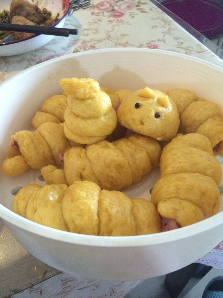 南瓜馍火腿卷