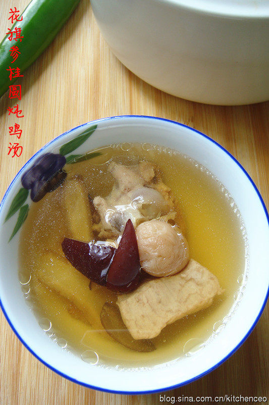 花旗参桂圆炖鸡 