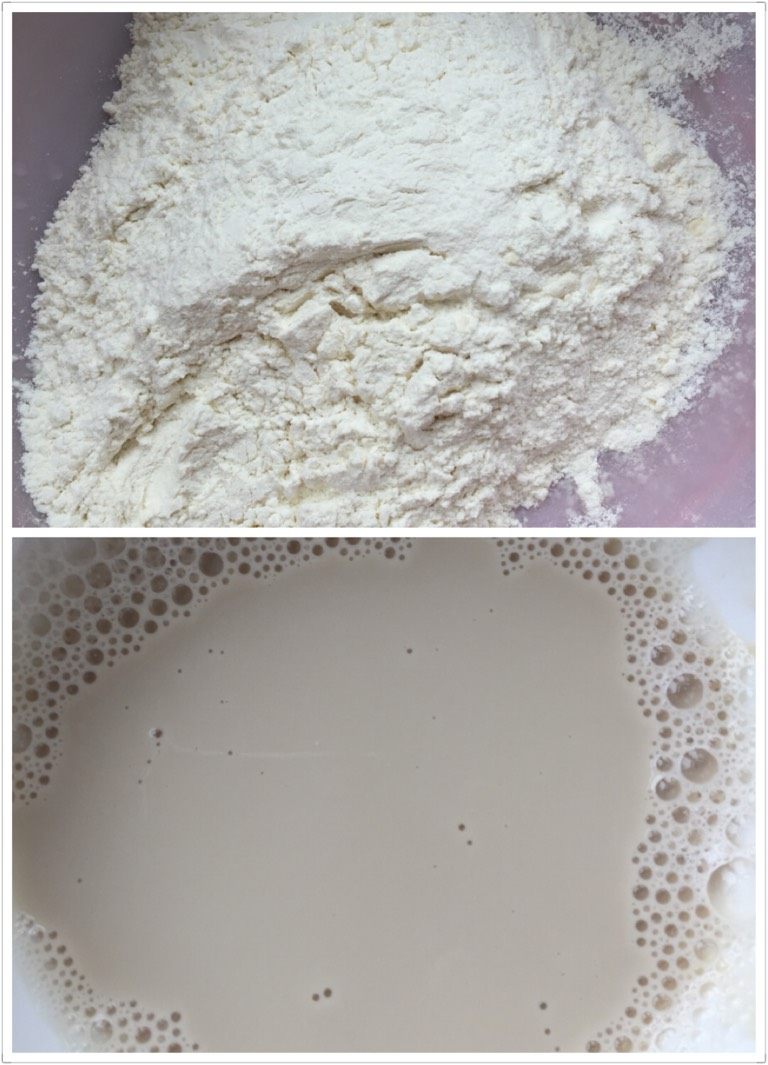18褶包子,两碗面,,半包酵母粉{安琪牌子}用温水化开,倒入面粉里,在加入温水和面,揉好之后放在一边醒一个小时