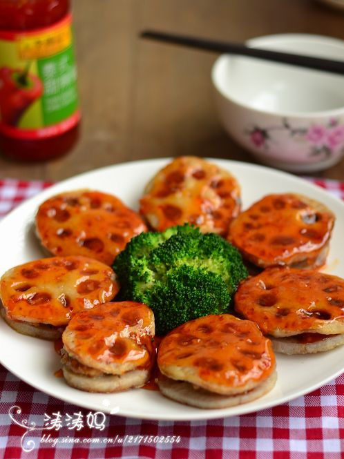 香煎泰式甜辣藕饼 