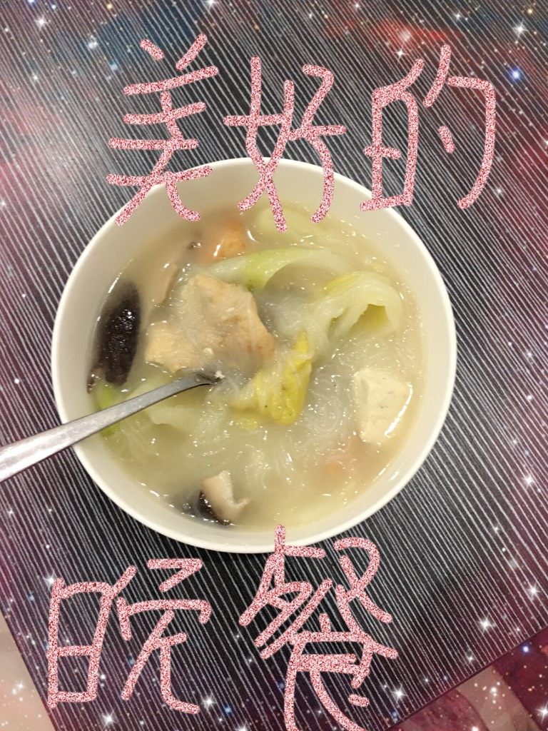 白菜豆腐砂锅煲