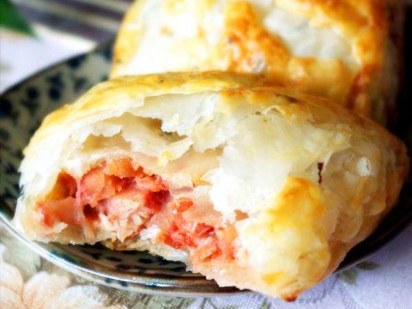 葱香蜜汁叉烧酥角