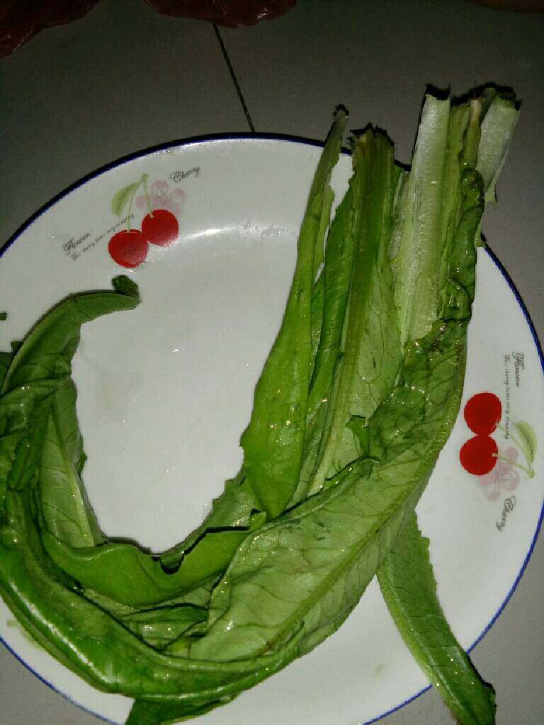 清淡油麦汤,油麦洗净，待锅开后将菜用手截断放入锅里稍微烫一下就好