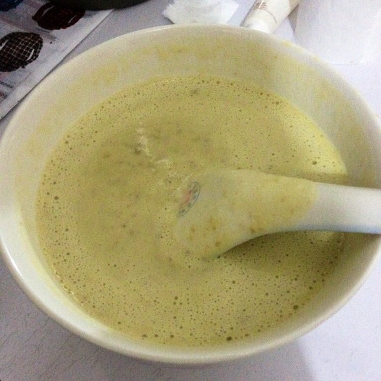 南瓜绿豆牛奶昔