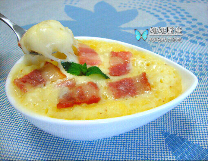奶香培根焗薯泥