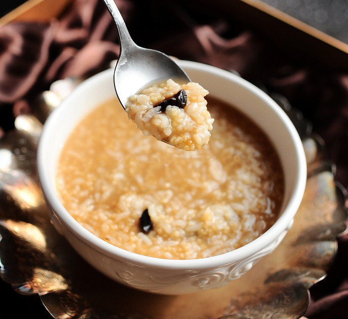 金银黑蒜粥