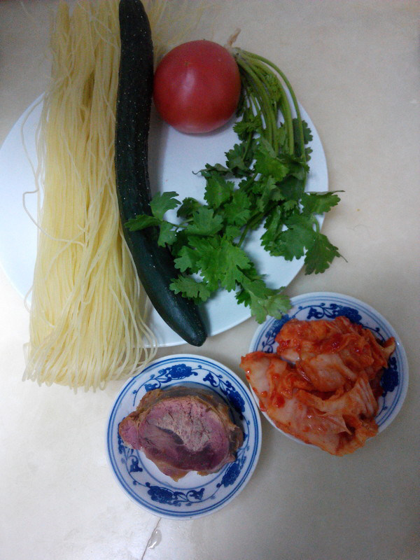 黑龙江朝鲜冷面,食材备齐