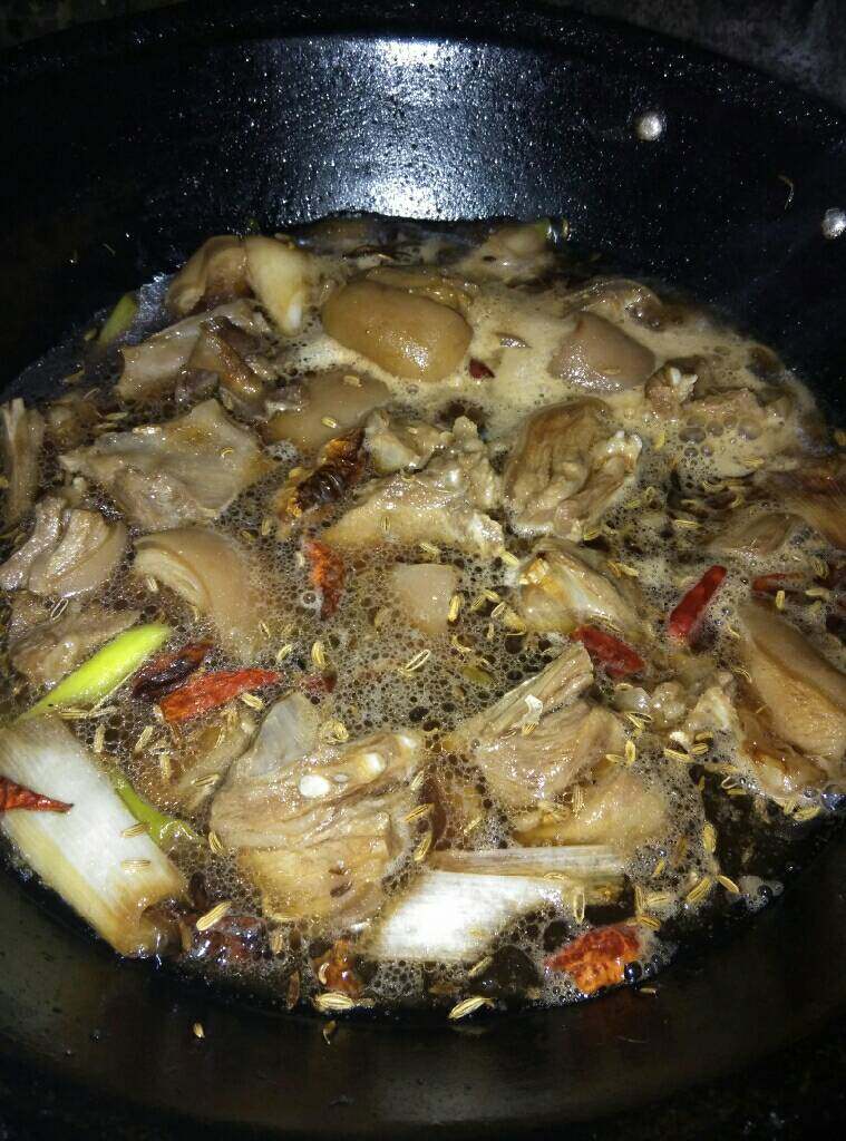 啤酒红烧羊肉,炒制同时加入<a style='color:red;display:inline-block;' href='/shicai/ 3729'>白糖</a>食盐<a style='color:red;display:inline-block;' href='/shicai/ 762'>老抽</a>白胡椒粉最后加入一瓶啤酒烧滚后开小火加锅盖烧一小时后加入<a style='color:red;display:inline-block;' href='/shicai/ 85026'>青蒜苗</a>出锅！