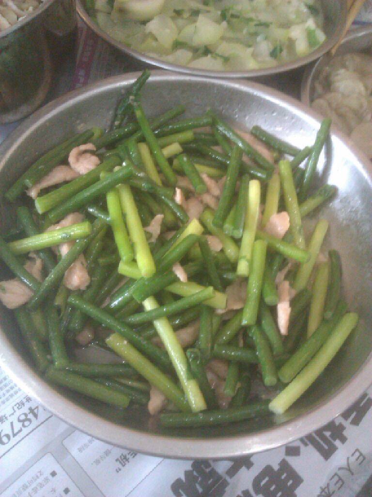 家常小菜，菜心炒猪肉