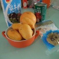 杨枝甘露,准备材料。