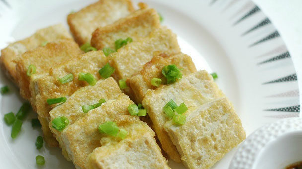 美味的脆皮豆腐