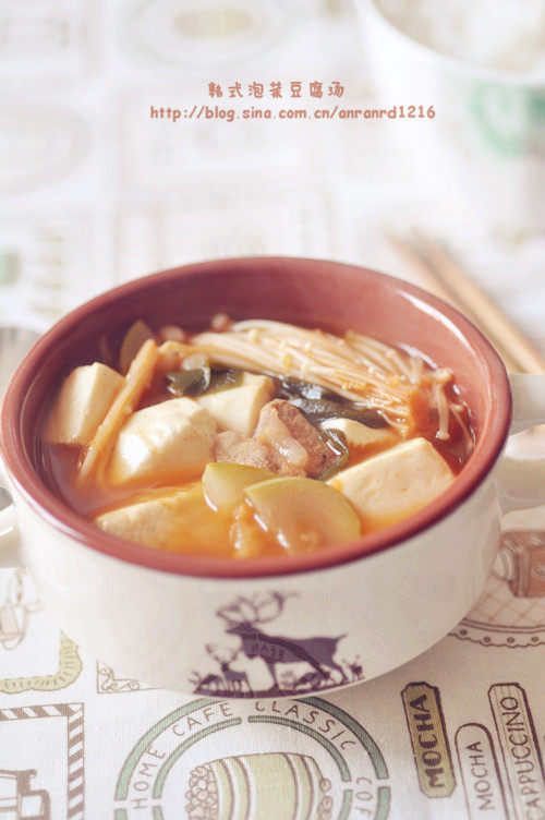 韩式泡菜豆腐汤