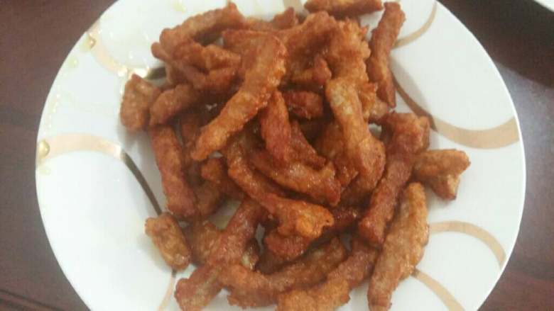 干炸里脊,小火炸透,外焦里嫩,出锅