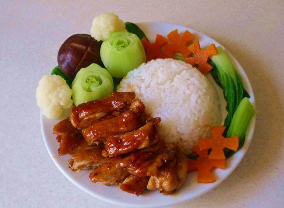 照烧鸡腿饭