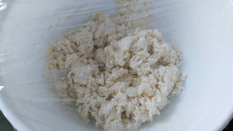 ≈毛毛虫面包≈,搅拌均匀,盖上保鲜膜静置20分钟,这部不要也可以