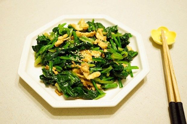 凉拌菠菜