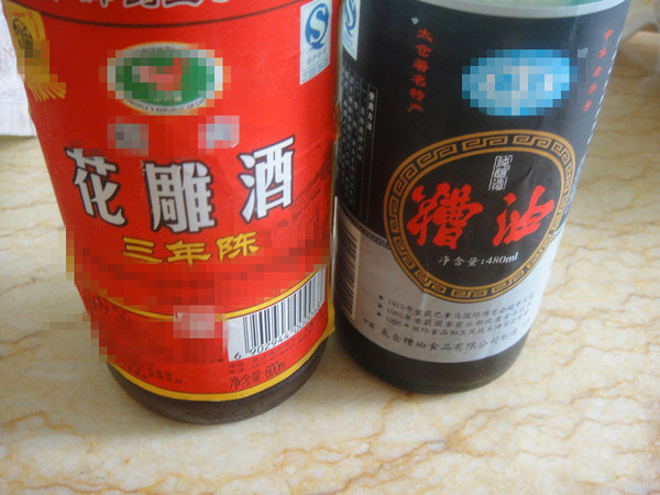 上海糟醉鸡,准备糟油和花雕酒