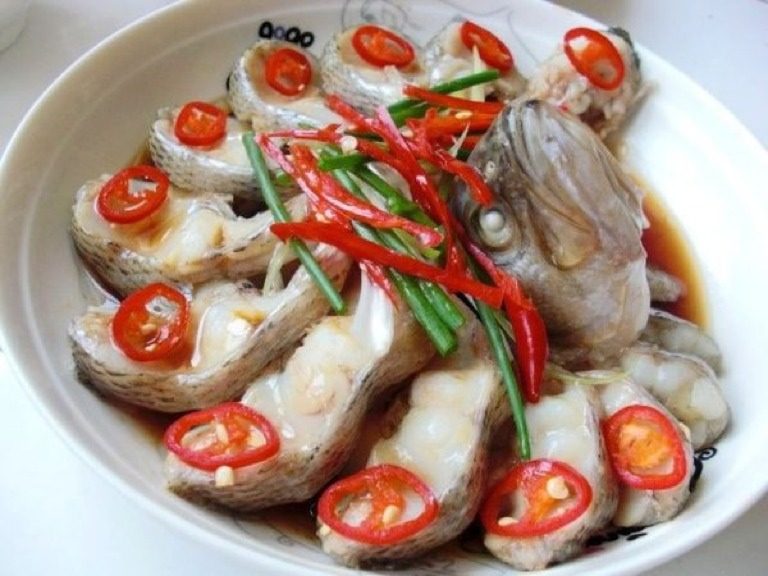 清蒸鲈鱼／孔雀开屏