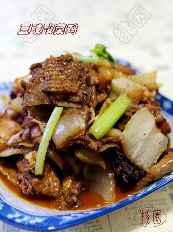 豆豉酸菜鸡