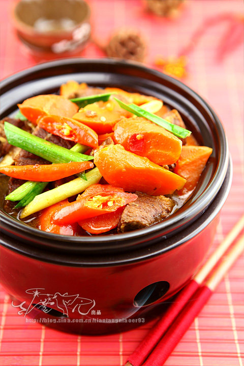 羊肉胡萝卜小锅仔