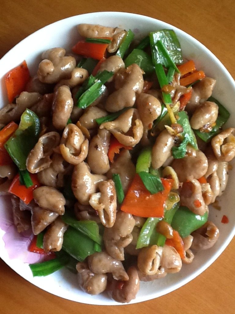 青红椒炒大肠