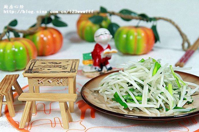 豆芽炒韭菜