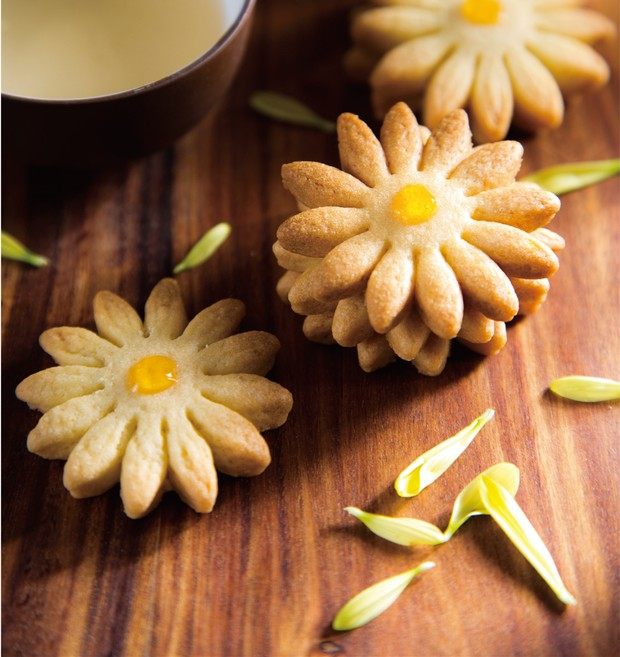 果酱菊花饼